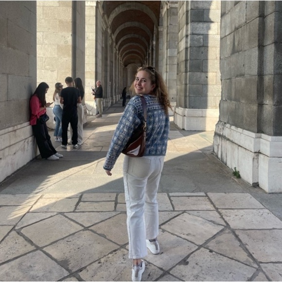 FREE PEOPLE Kara Blue Quilted Jacket S - Picture 4 of 13